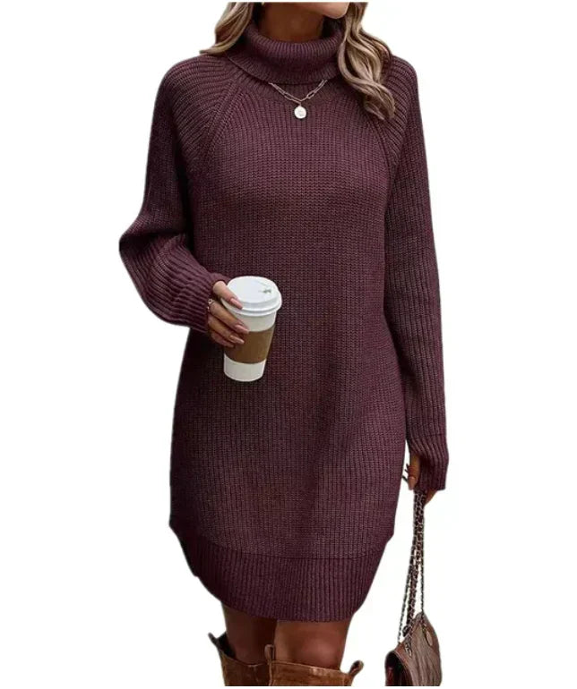 Women's Elegant Knit Dress | Midi