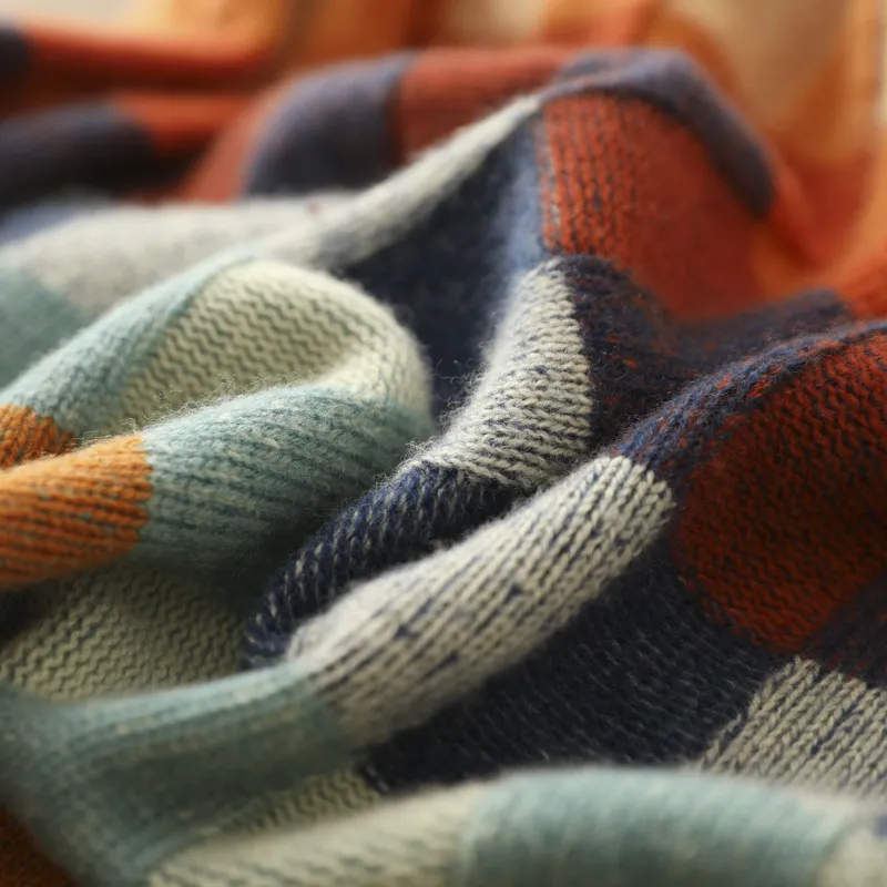 Women's Checked Sweater | Long