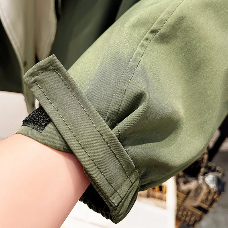 Women's Windbreaker Jacket | Double Collar