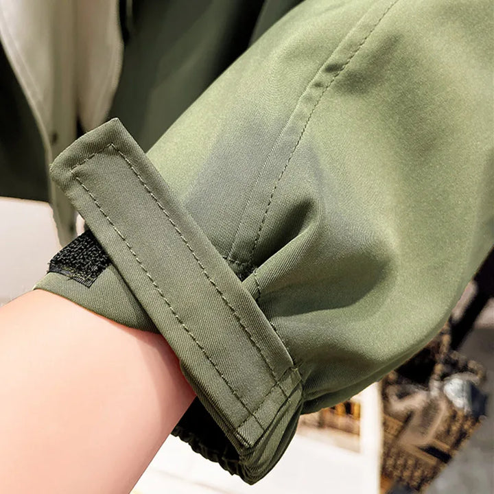 Women's Windbreaker Jacket | Double Collar