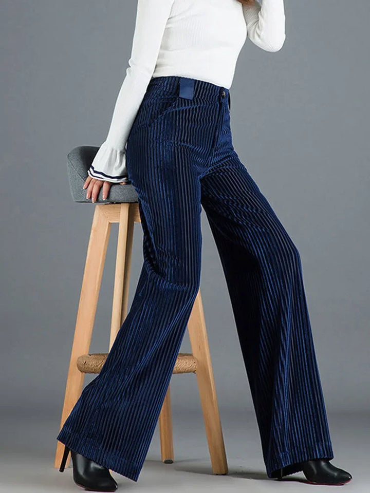 Women's Elegant Cord Trousers | Long