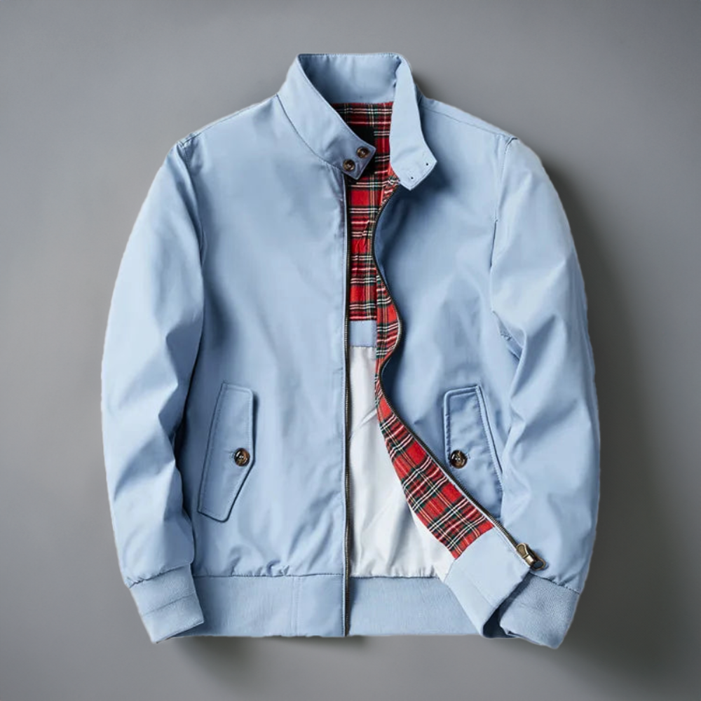 Men's Bomber Winter Jacket | With Check Lining