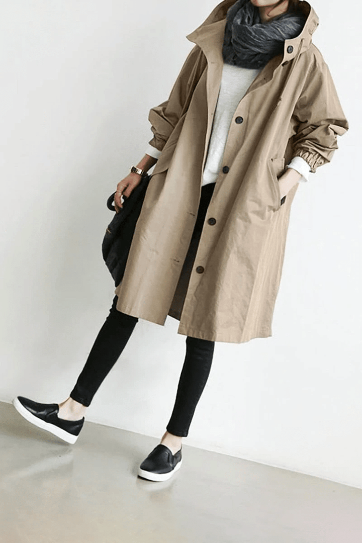 Women's Hooded Long Winter Jacket | Waterproof