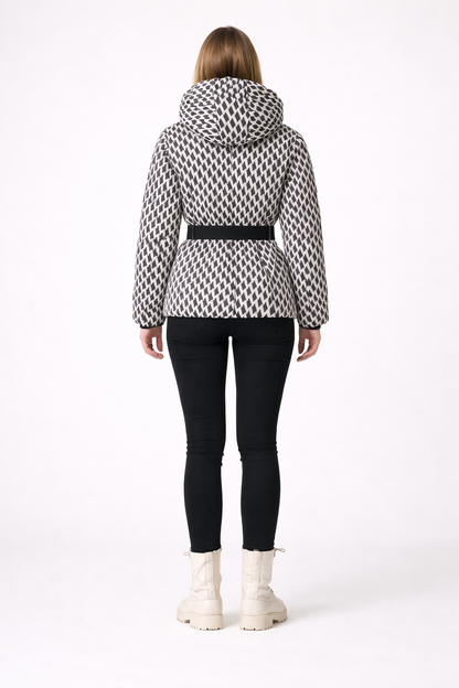 Plaid Puffer Jacket Women