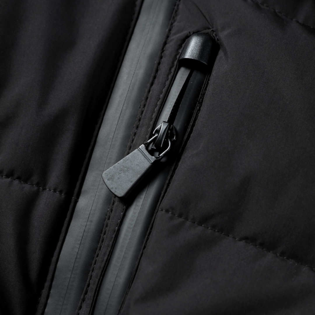 Women's Belted Puffer Jacket | Black