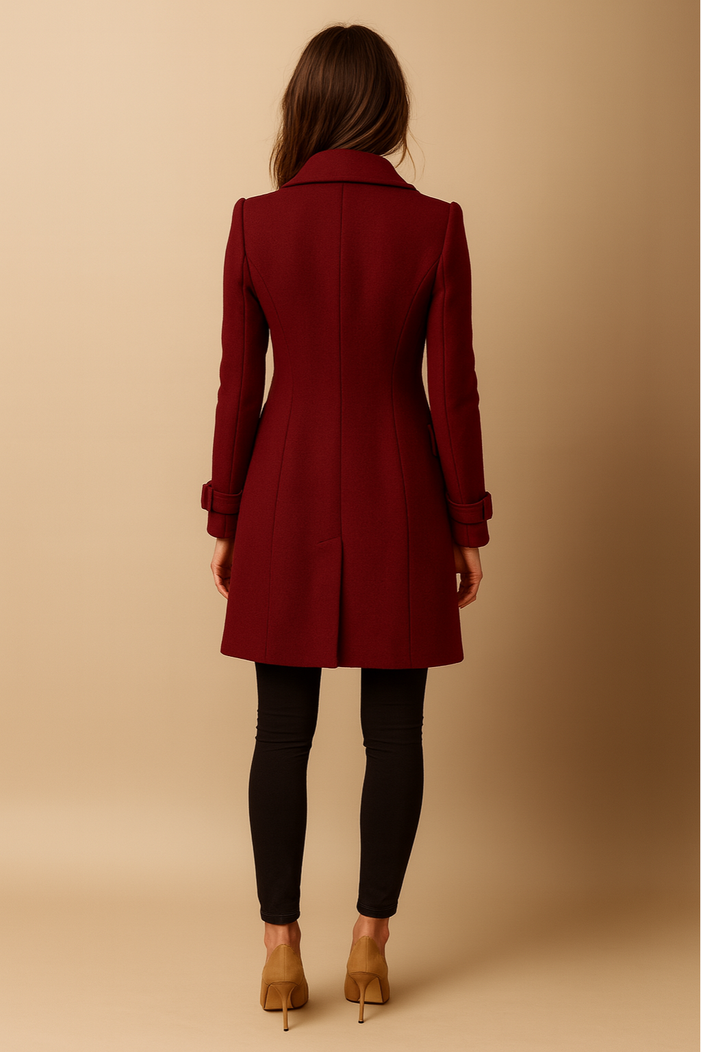 Women's Double-Breasted Coat | Long
