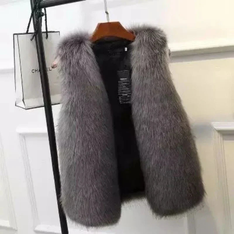Women's Warm Fur Vest | Winter