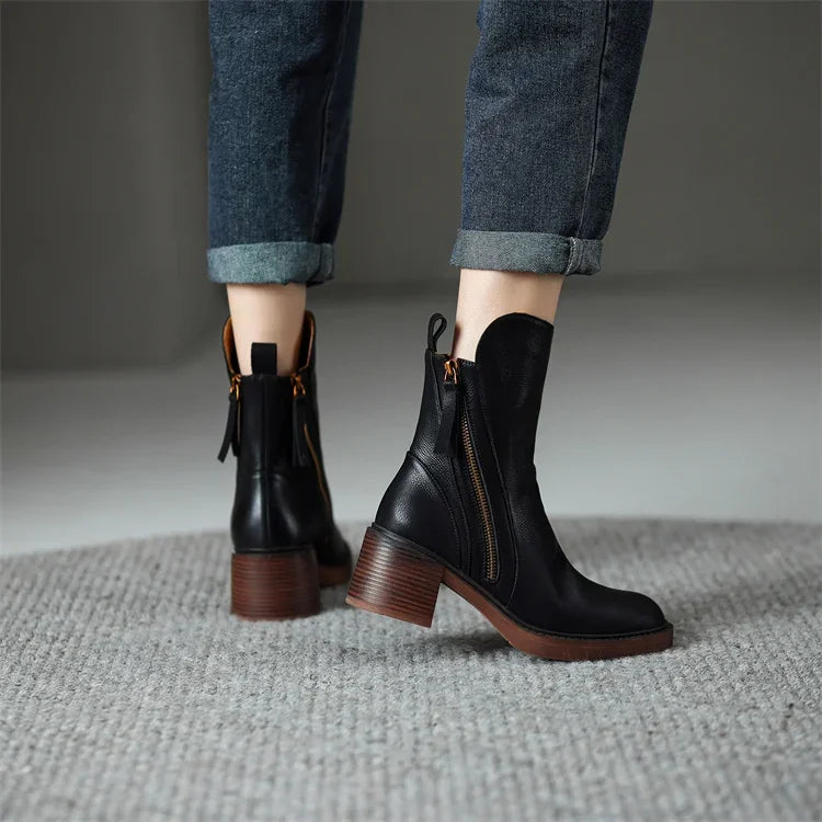 Women's High Ankle Boots | Elegant