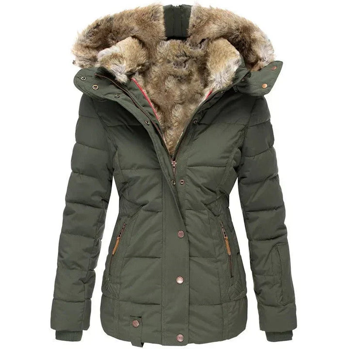 Women's Warm Long Winter Jacket | Fleece