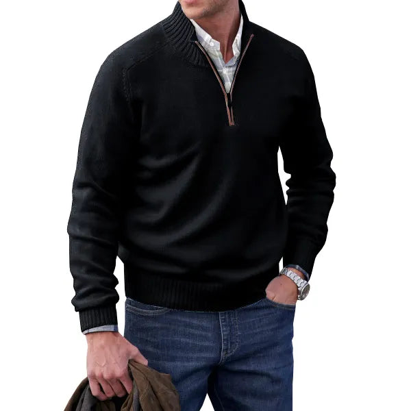 Men's Elegant Sweater | Zipper
