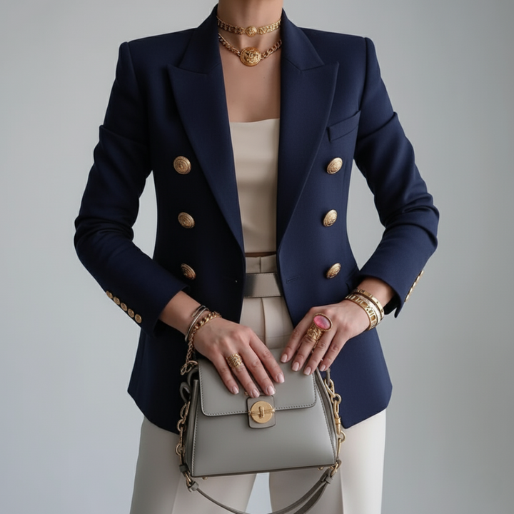 Women's Double-Breasted Blazer | Slim Fit
