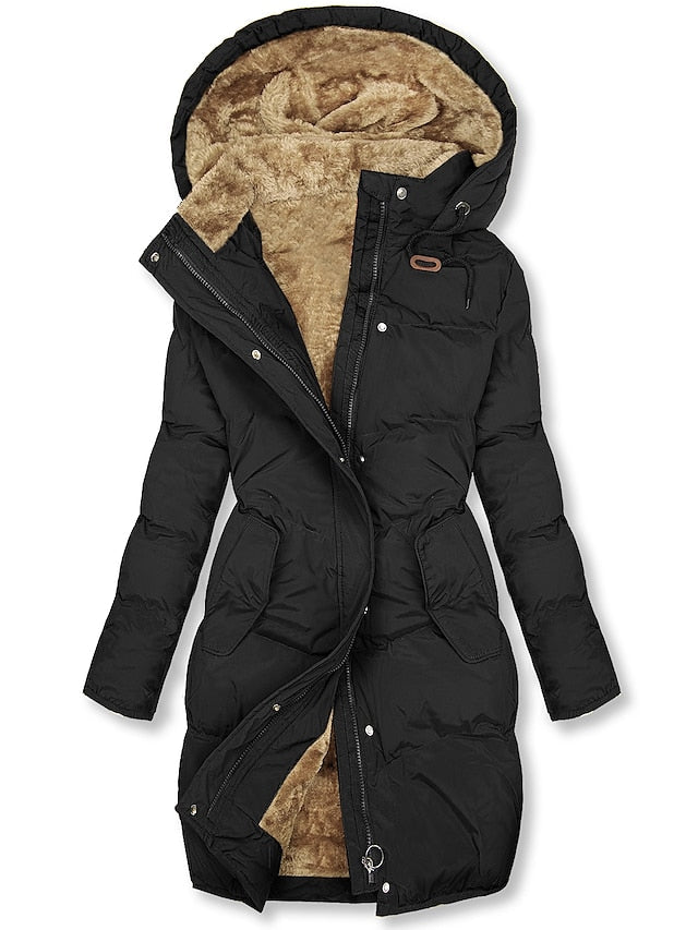 Ladies Long Winter Jacket | Warm
