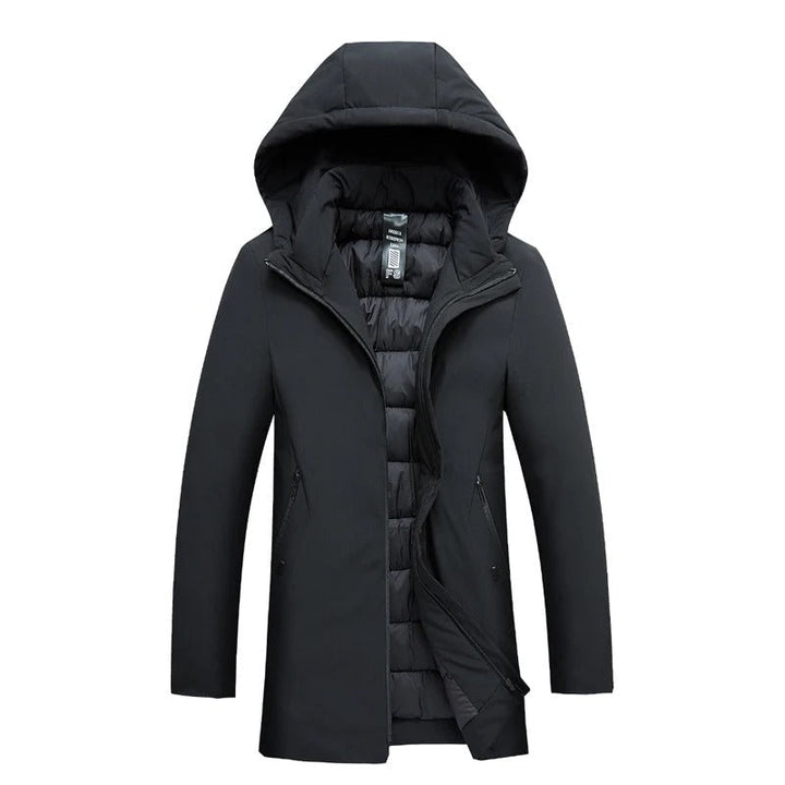 Men's Modern Long Winter Jacket | Warm