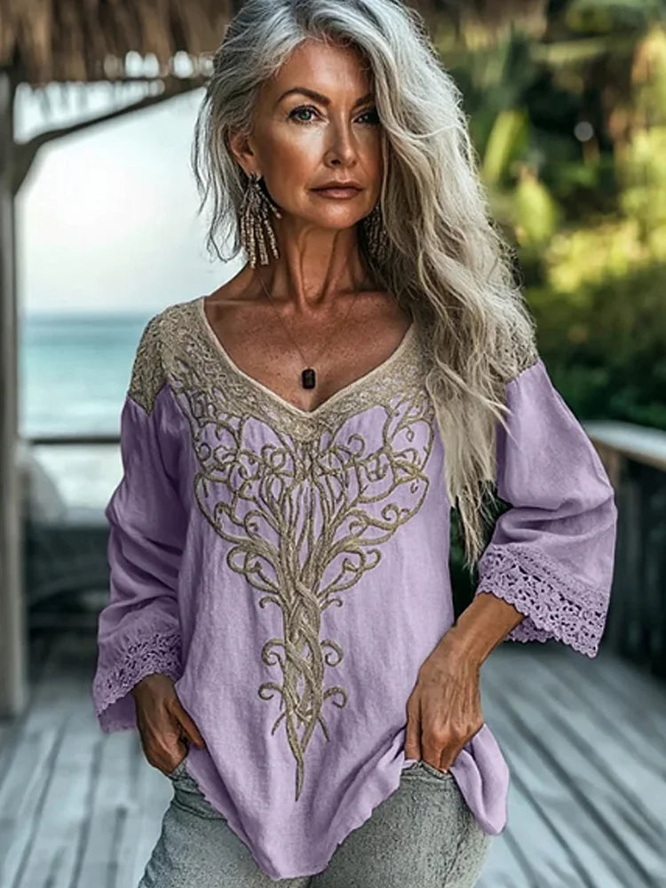 Ladies Vintage Blouse | Long Sleeve
