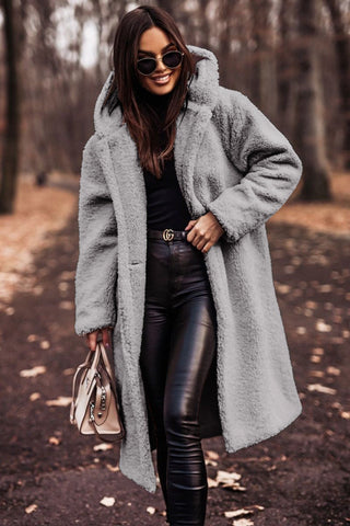 Women’s Long Teddy Coat | Winter