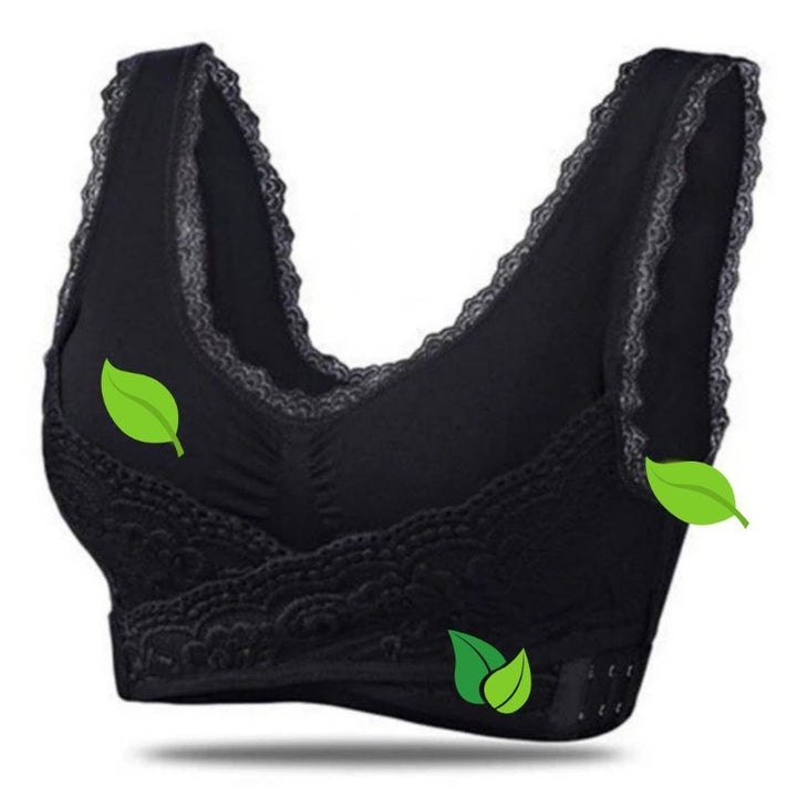 Women's Wireless Sports Bra | With Crossed Front Closure