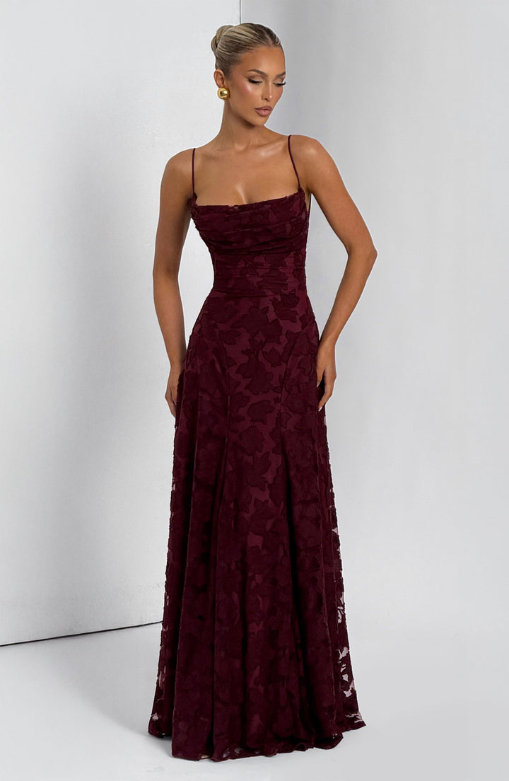 Women's Spaghetti Strap Wedding Guest Dress | Maxi