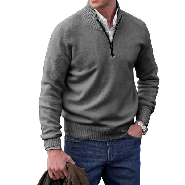 Men's Elegant Sweater | Zipper