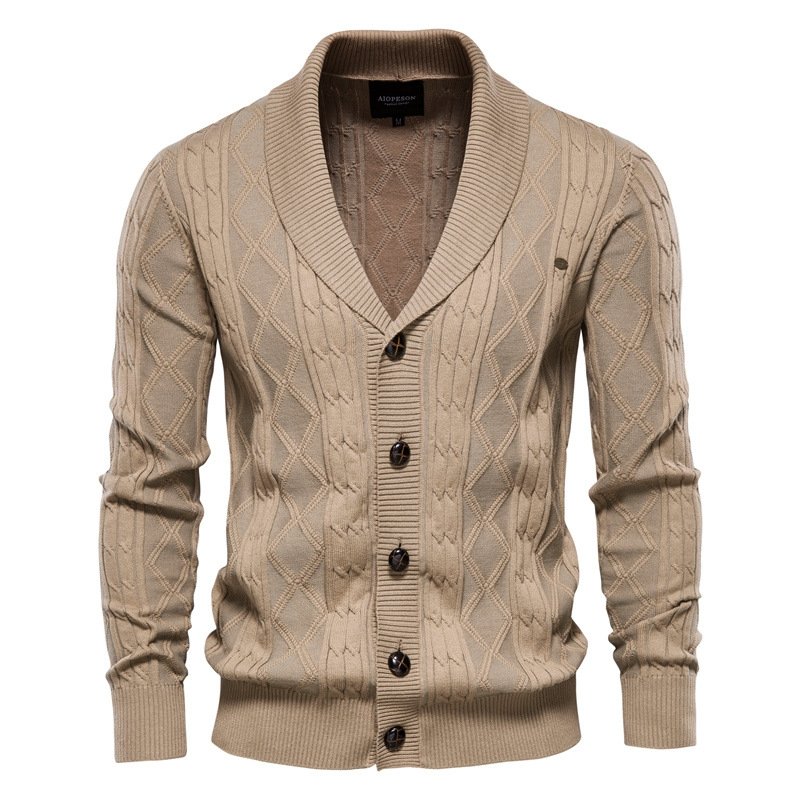 Men's V-Neck Cardigan | Knitting