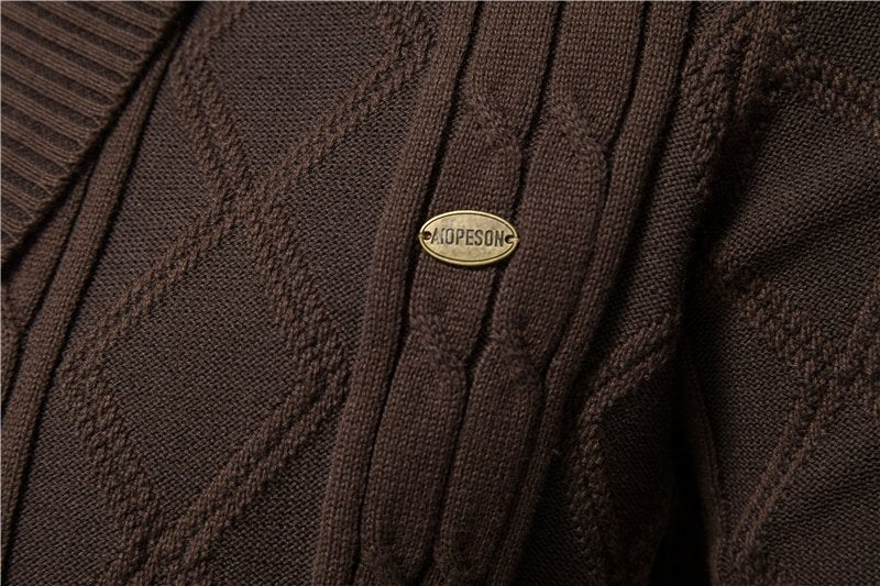 Men's V-Neck Cardigan | Knitting