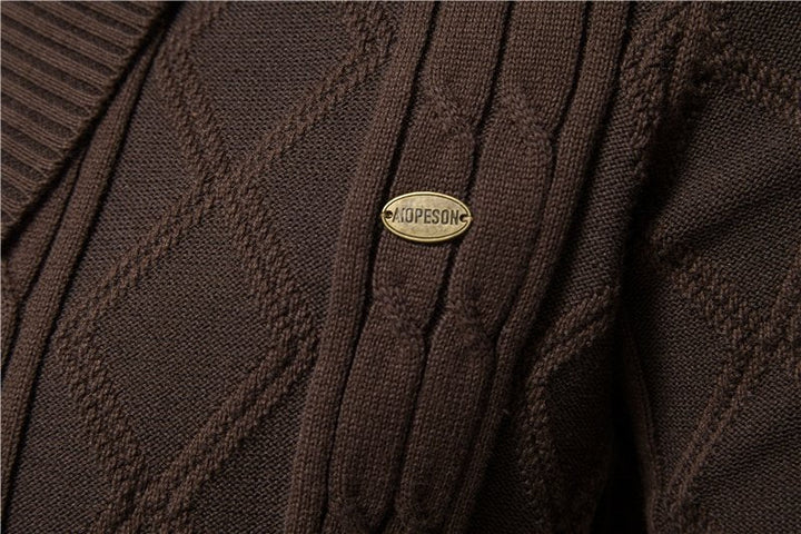 Men's V-Neck Cardigan | Knitting