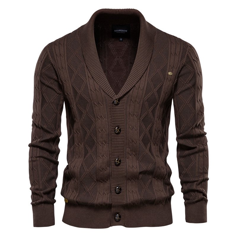 Men's V-Neck Cardigan | Knitting