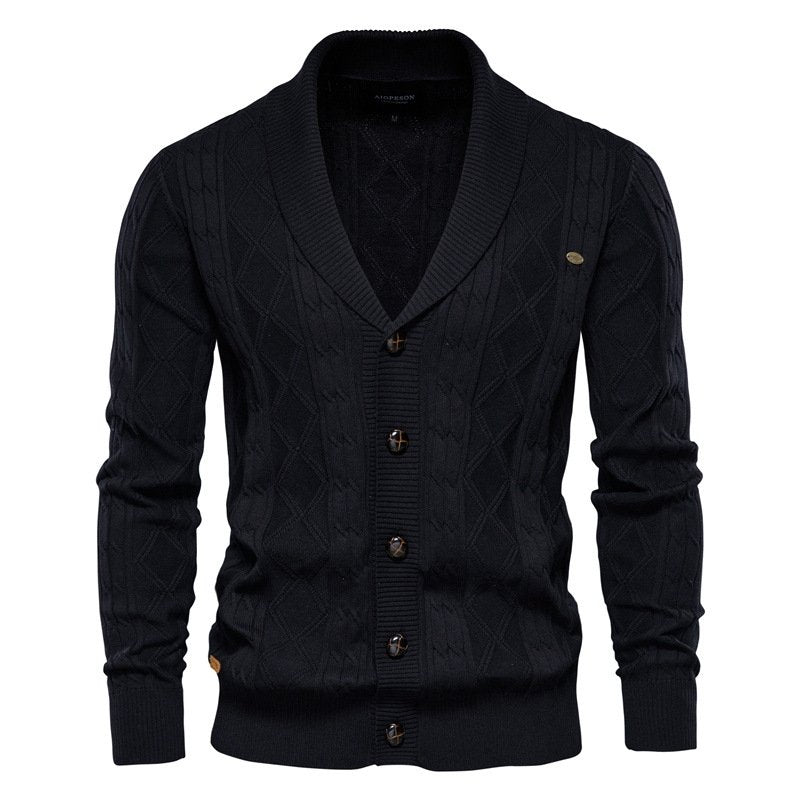 Men's V-Neck Cardigan | Knitting