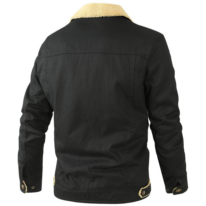 Men's Plush Cotton Cloth Jacket | Leisure