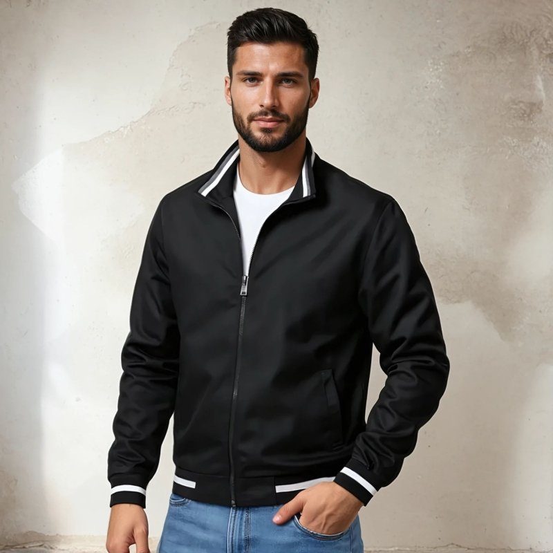 Men's Bomber Jacket | Stand Collar