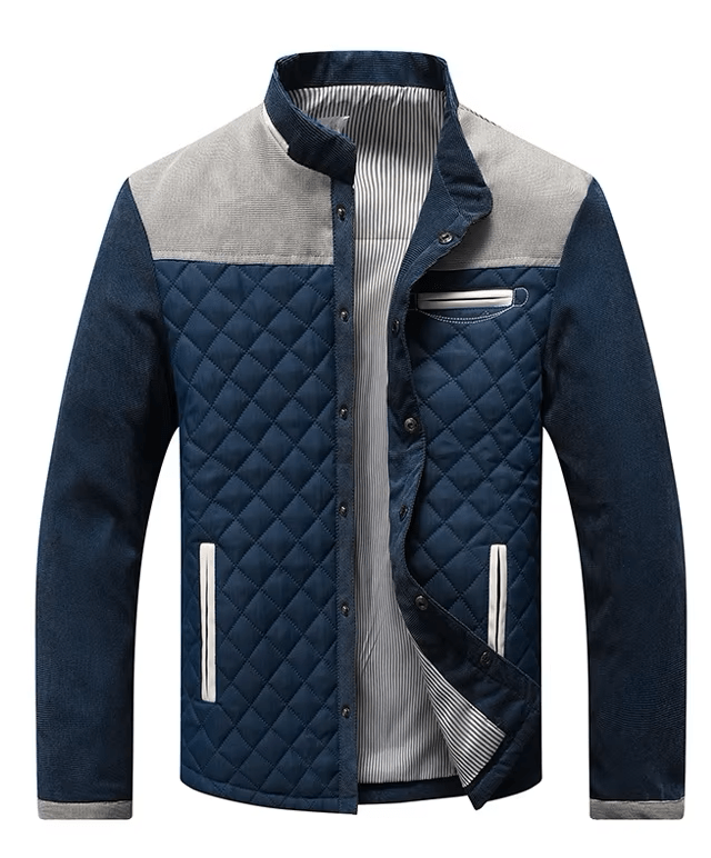 Men's Plaid Thick Jacket | Zip