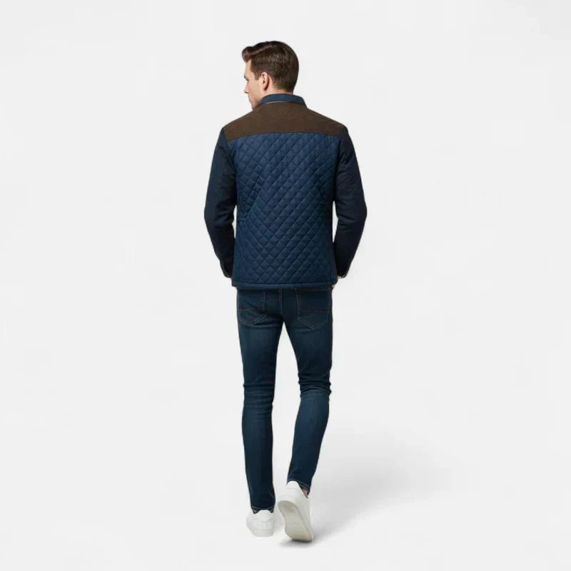 Men's Plaid Thick Jacket | Zip