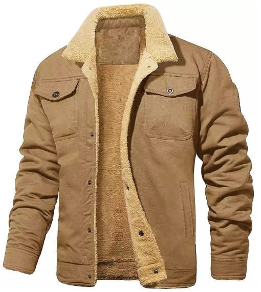 Men's Plush Cotton Cloth Jacket | Leisure
