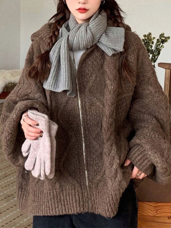 Oversized Cardigan with Hood