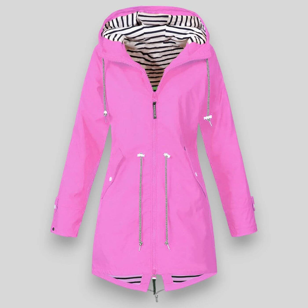 Women's Hooded Waterproof Jacket | Drawcord