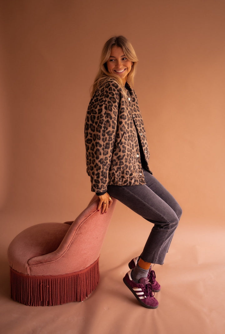 Women's Leopard Print Jacket | Trendy