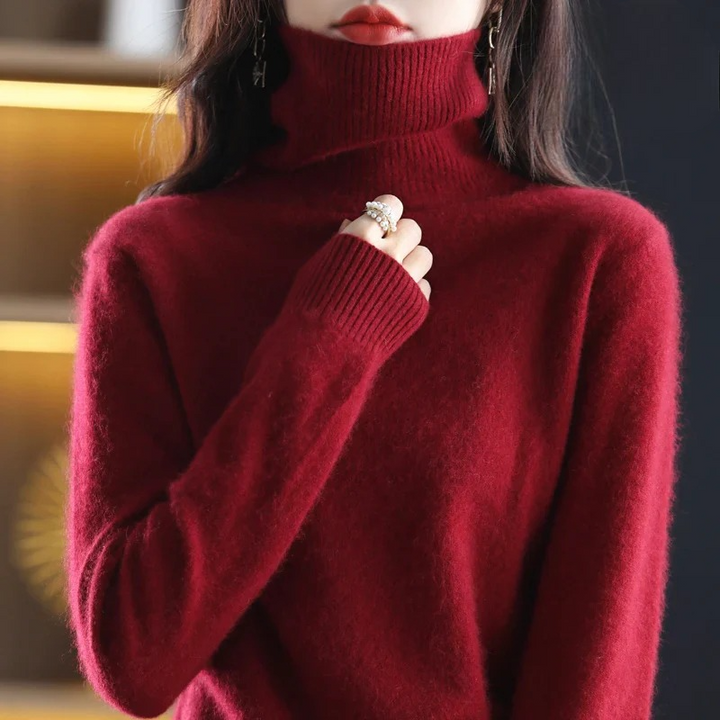 Women's Warm Turtleneck Sweater | Elegant