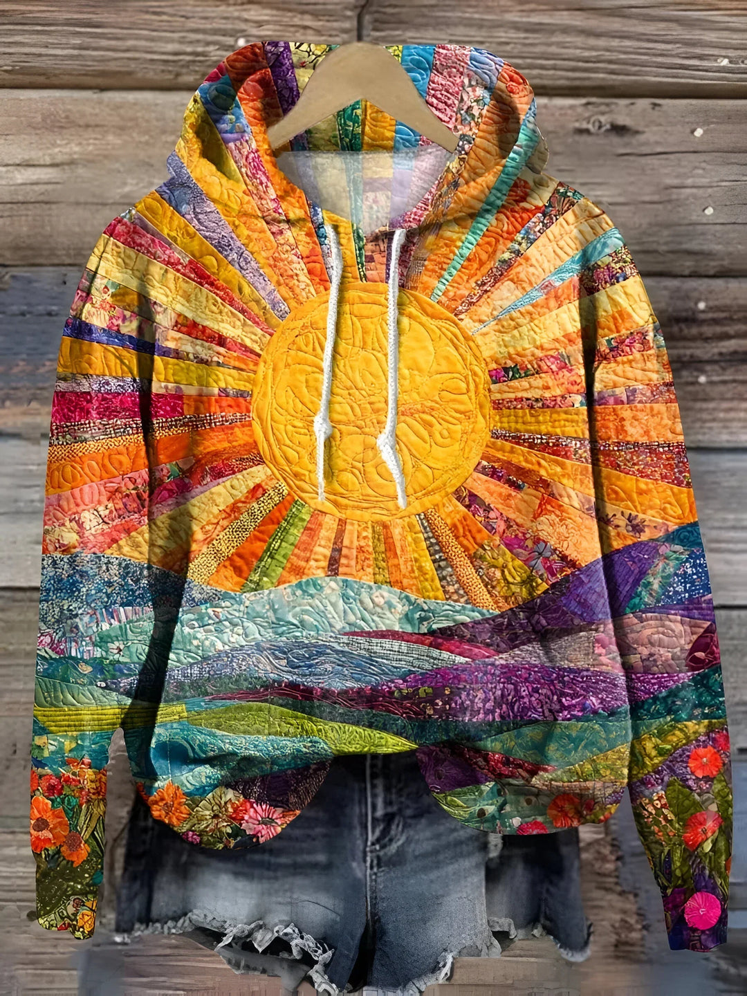 Ladies Colorful Hoodie | Printed