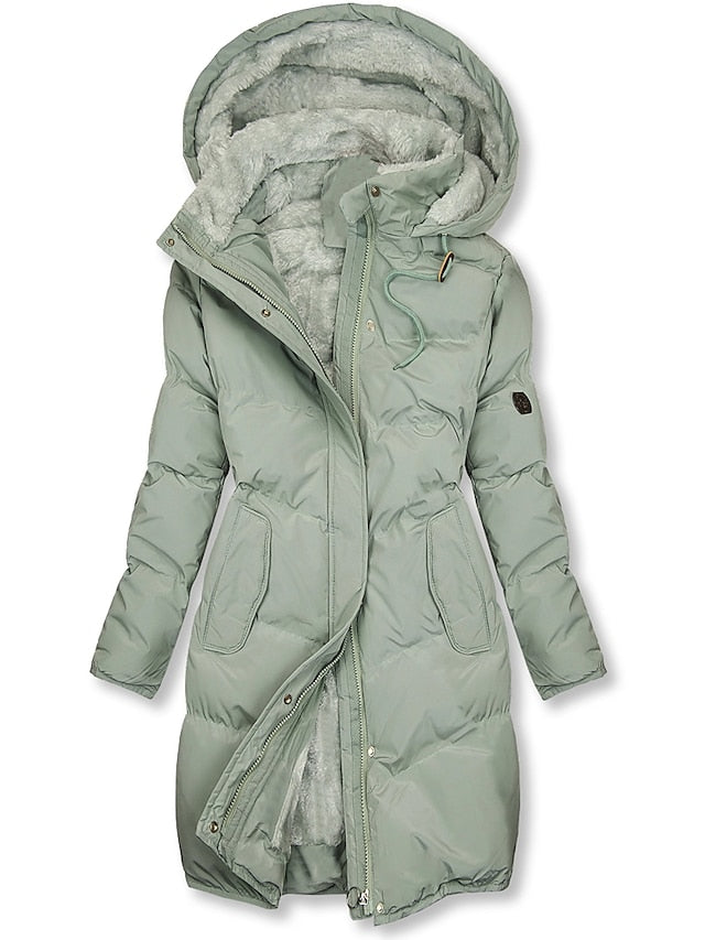 Ladies Long Winter Jacket | Warm