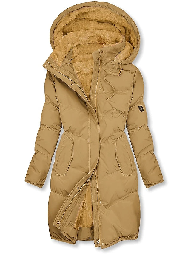 Ladies Long Winter Jacket | Warm