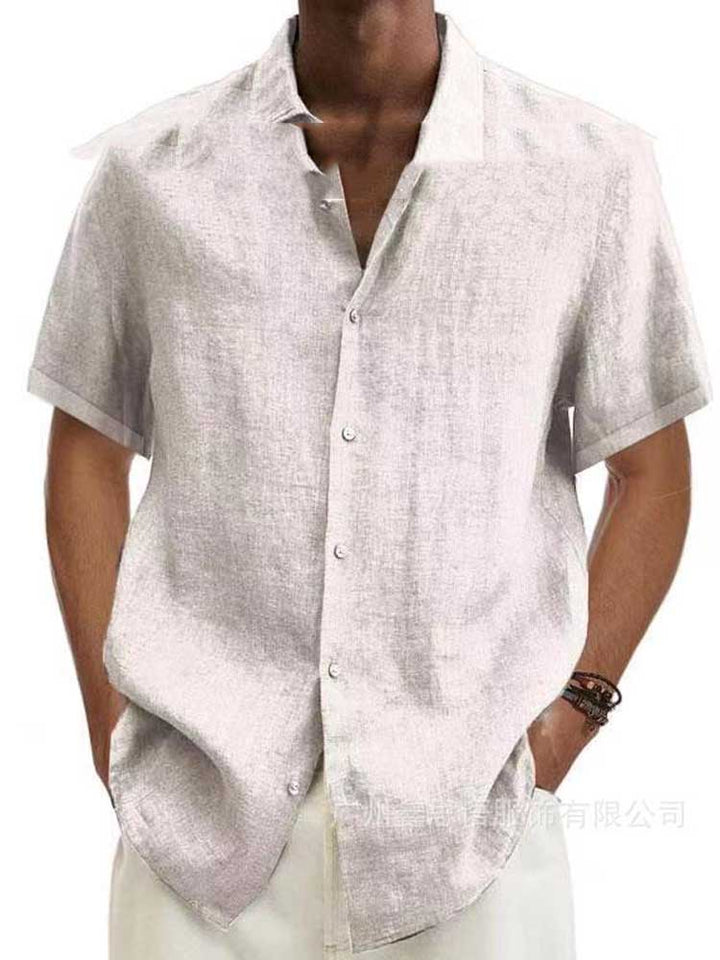 Men's Casual Linen Shirt | Short Sleeves