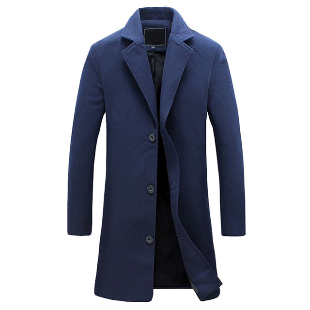 Men's Trench Keep Warm Coat | Winter