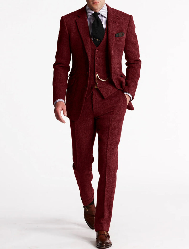Men's Tweed Tuxedo Suit | Complete