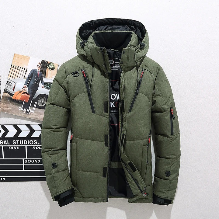 Men's Long Down Jacket | Warm