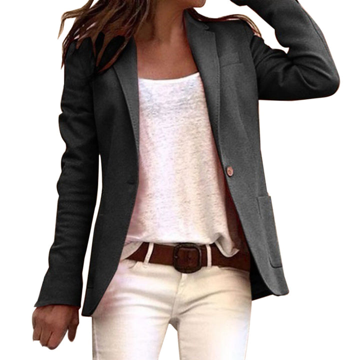 Women's Casual Slim Fit Blazer Jacket | Long Sleeves