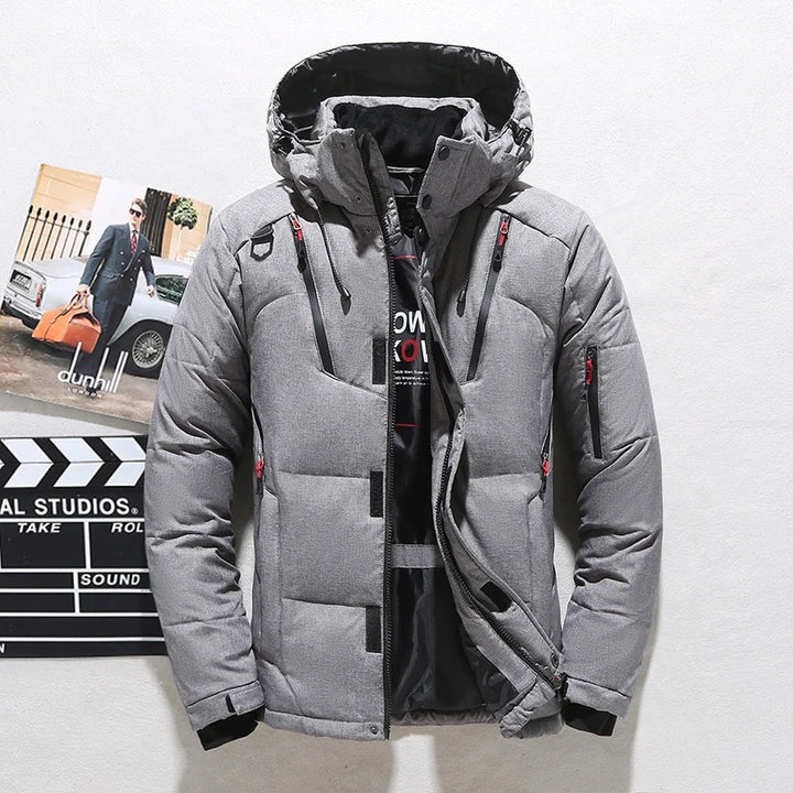 Men's Long Down Jacket | Warm