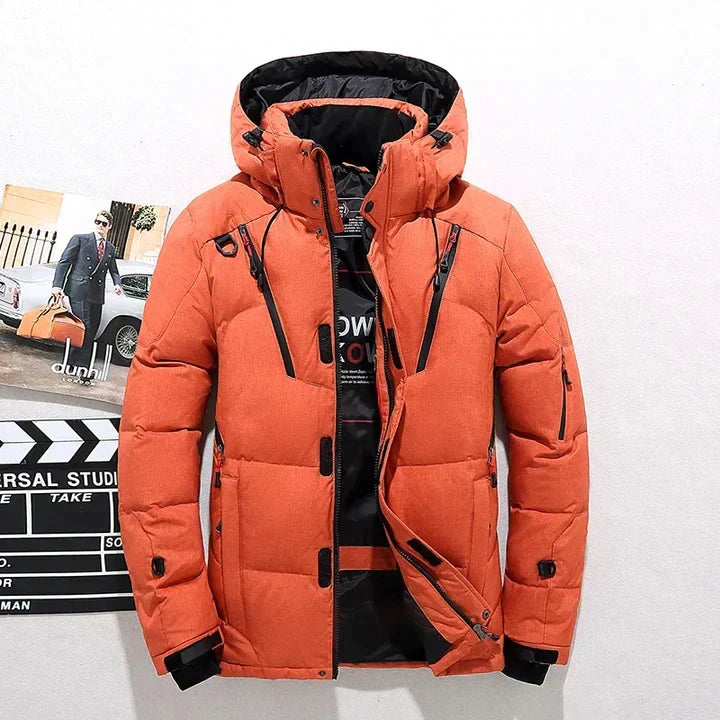 Men's Long Down Jacket | Warm