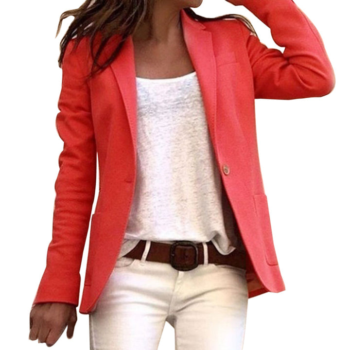 Women's Casual Slim Fit Blazer Jacket | Long Sleeves