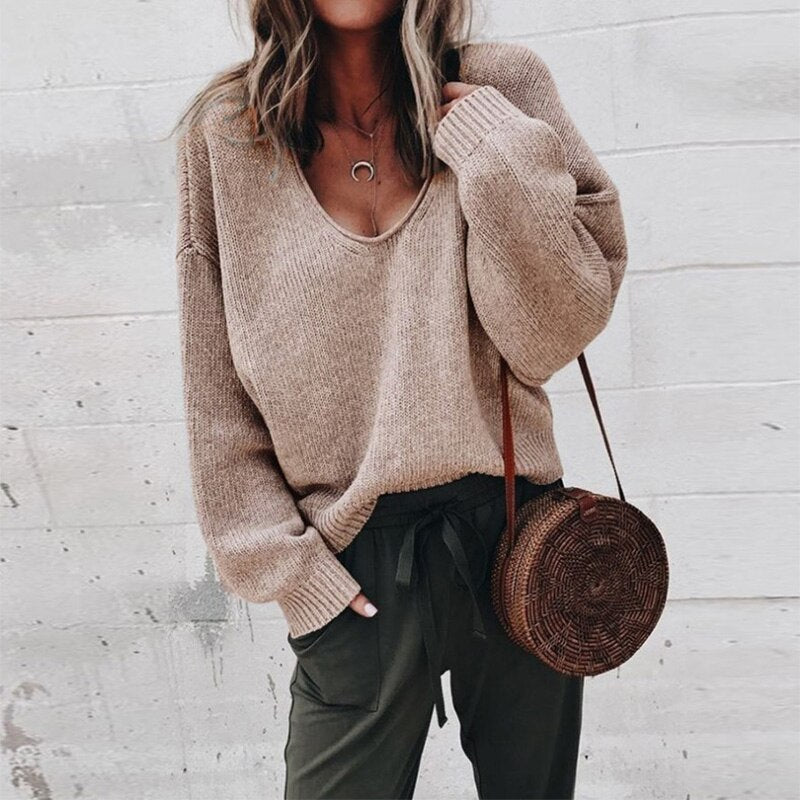 Women's Elegant Long Sleeve Sweater | Warm