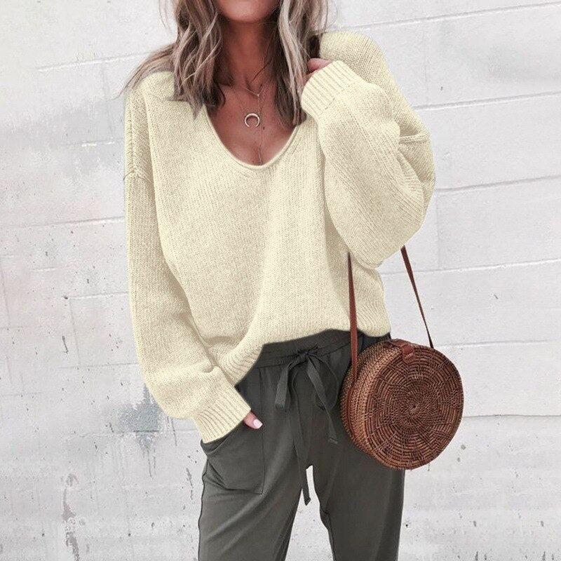 Women's Elegant Long Sleeve Sweater | Warm