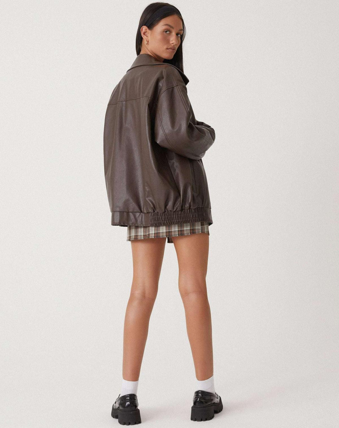 Women's Leather Winter Jacket | Long